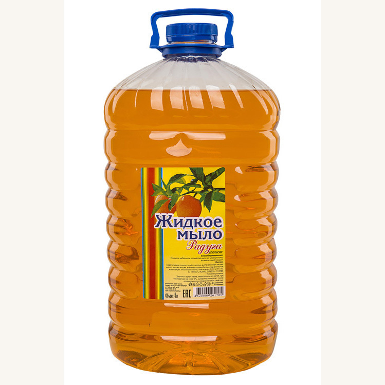 Жидкое мыло для рук Радуга Апельсин 5л